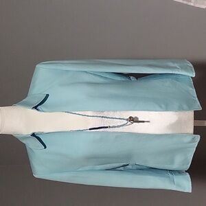 Isabella DeMarco Blue Linen/Rayon Lined Classic Blazer Office Professional Sz 6